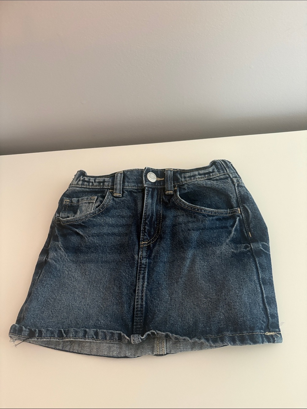 H&M Dark Blue Denim Skirt